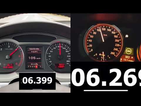 Audi A6 3.0 TDI vs BMW E60 530d accleration.