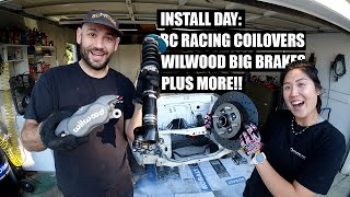 TE72 Build Ep8: BC Racing Coil overs and Wilwood Big Brake install.