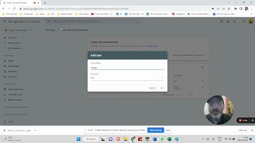 How to add a new User in Google Search Console