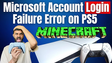 How to Fix Minecraft PS4 PS5 Microsoft Account Login Failure Error ⚡#minecraft #ps5