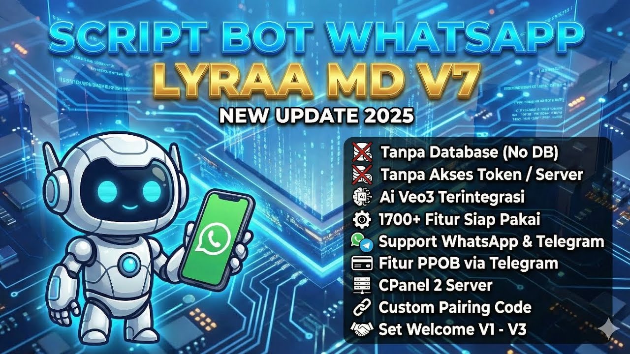 SC BOT WA MD TERBARU || FITUR? 1700+ IQC , BRAT , RPG MENU DLL || NO ENC || SUPPORT PAIRING CODE