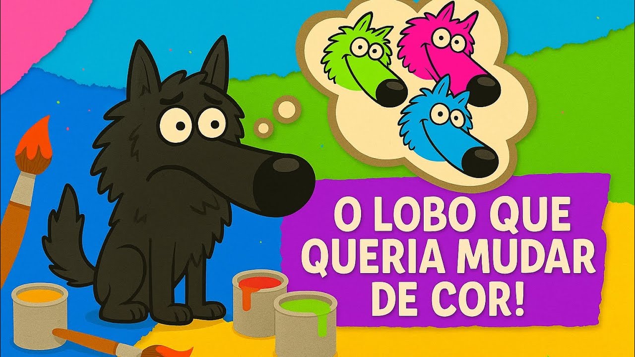 O Lobo que Queria Mudar de Cor | História Infantil com Moral