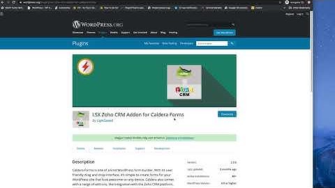 LSX Zoho CRM Addon for Caldera Forms - Layout Settings Issues