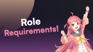 How To Set Role Requirements