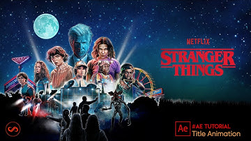 Stranger Things Title Intro | After effects tutorial | Visual Art Stellar