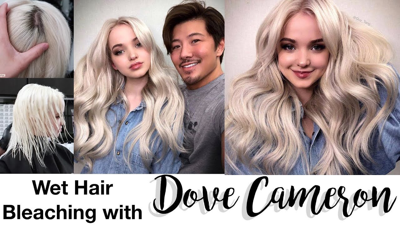 Wet Hair Bleach With Dove Cameron Youtube