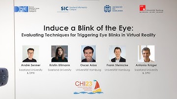 [Talk] Induce a Blink of the Eye: Triggering Eye Blinks in Virtual Reality (ACM CHI 2023)