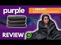 Gravity Weighted Blanket Review w/ Emma - Limited Purple Edition 2021