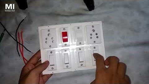 4 switch 2 socket 1 fuse 1 indicator | board ka connection | board wiring kaise kare | board wiring