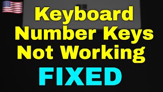 Keyboard Number Keys Not Working windows 11