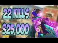 22 kills on 25000 tourney