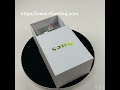 Customwhite drawer cardboard box with holographic paper tray