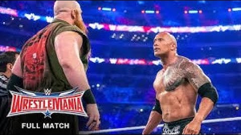 FULL MATCH - The Rock vs  Erick Rowan WrestleMania 32