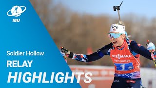 World Cup 23/24 Soldier Hollow: Women Relay Highlights