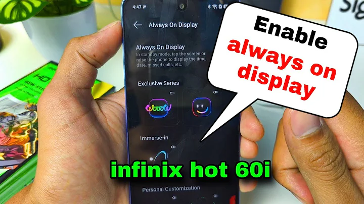 How to enable Always on display on infinix hot 60i 