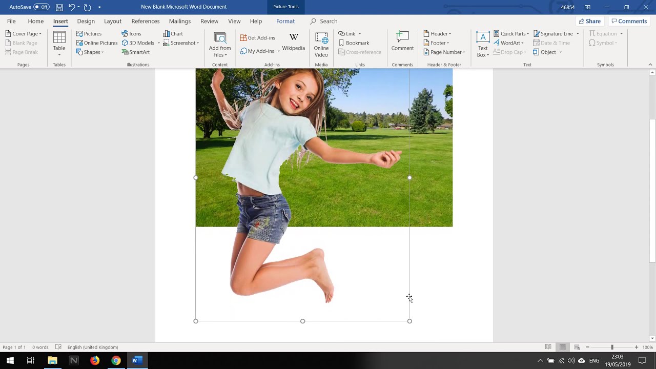 How To Insert Image Into Another Image Using Microsoft Word And Make Background Transparent