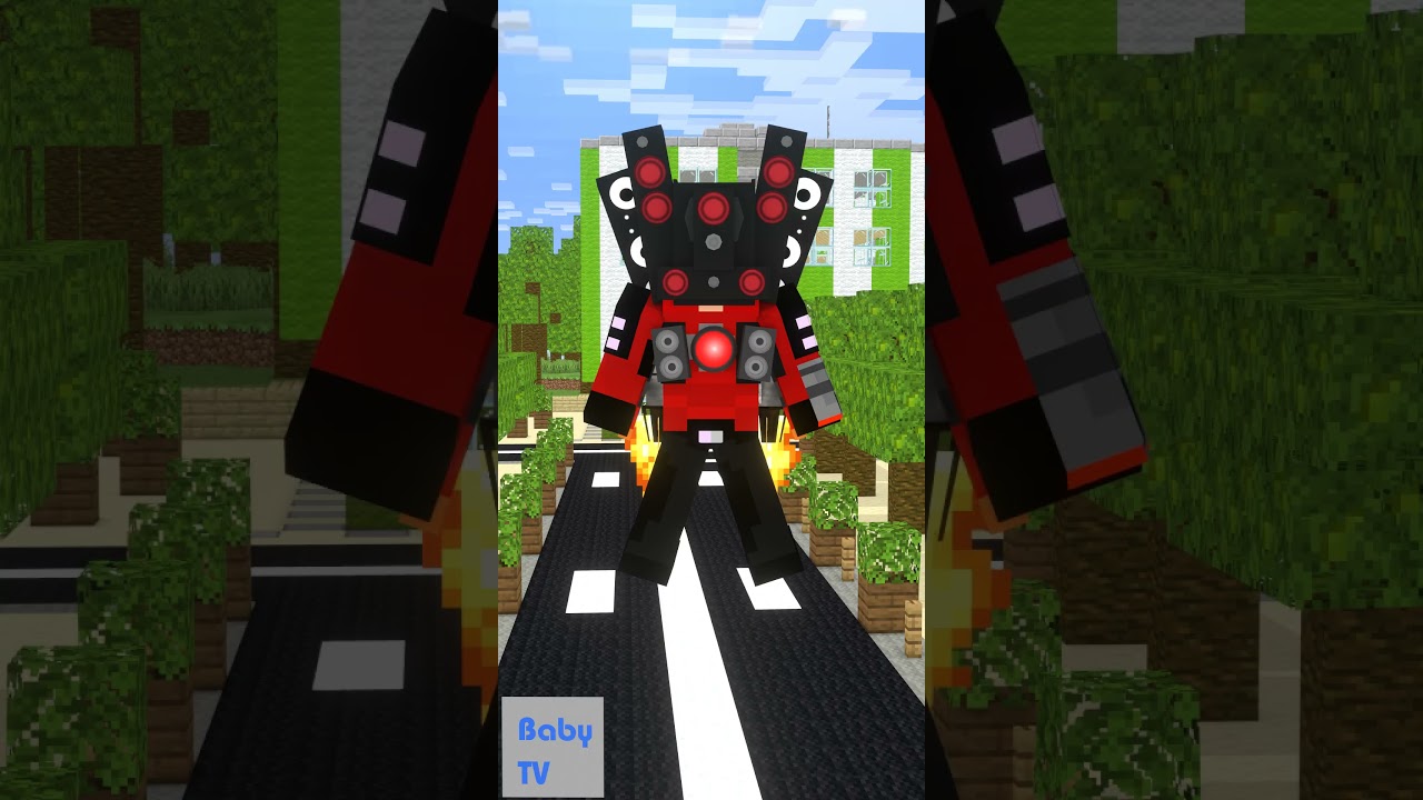 Help Hero Baby and Herobrine defeat Speakerman Titan 🦾🦾