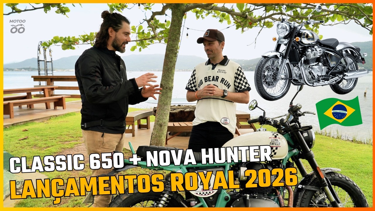 Royal Enfield Classic 650 e NOVA Hunter: quando chegam? Rafael Miotto entrevista Gabriel Patini