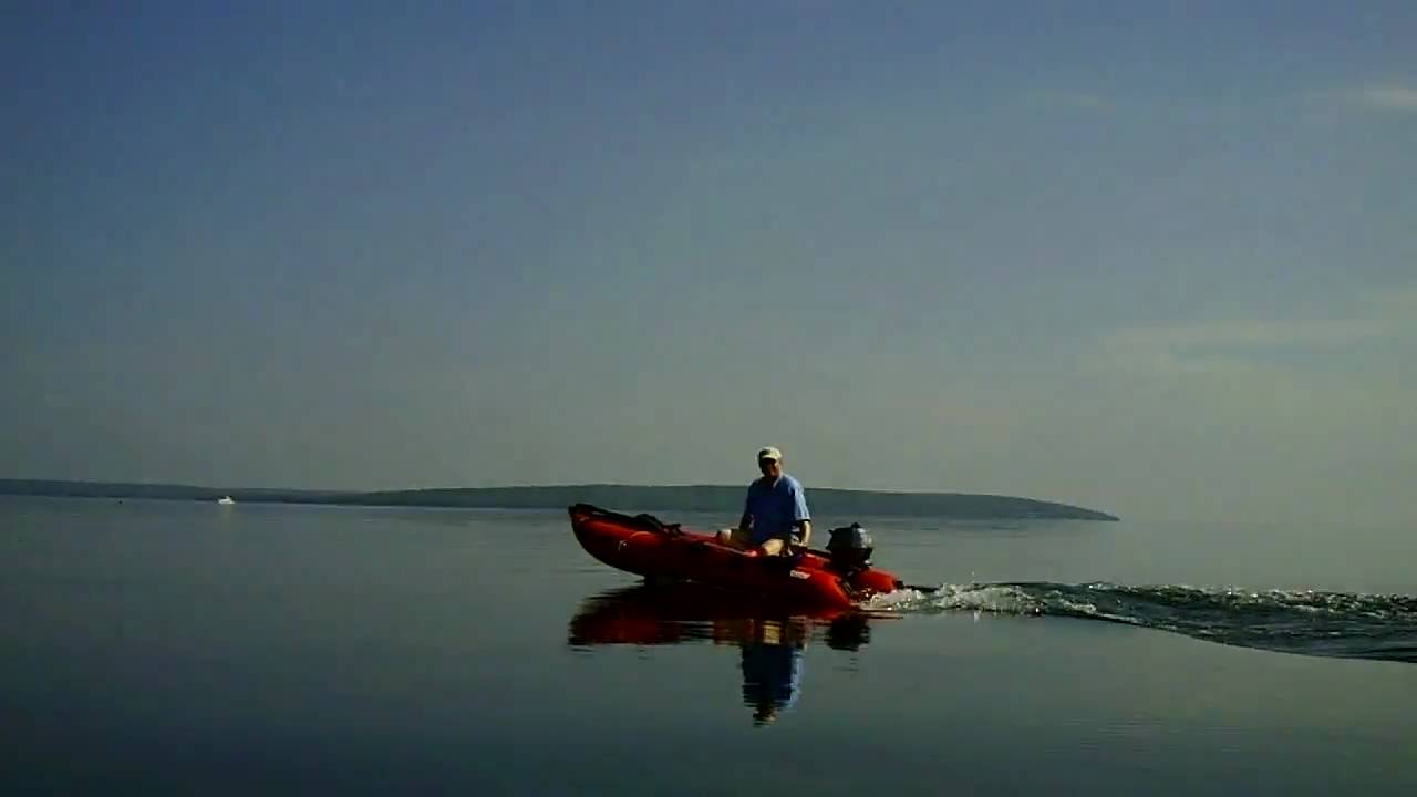 Cruising on Lake Superior in Munising Bay Michigan in my new KaBoat Sk396. Watch it HD YouTube