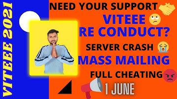 Viteee 2021 Re-exam? / viteee cheating/ viteee exam review