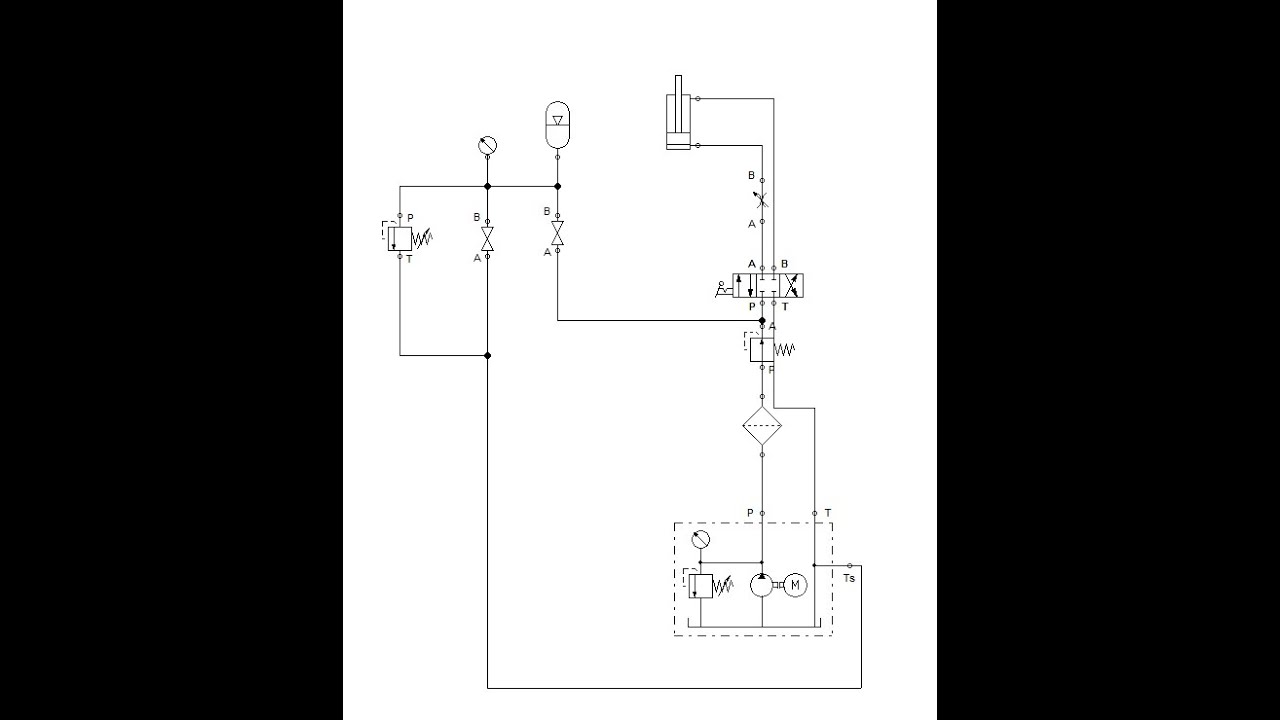 Hydraulics basics 1:FluidSim Festo Design simplyfied Scissors Lift