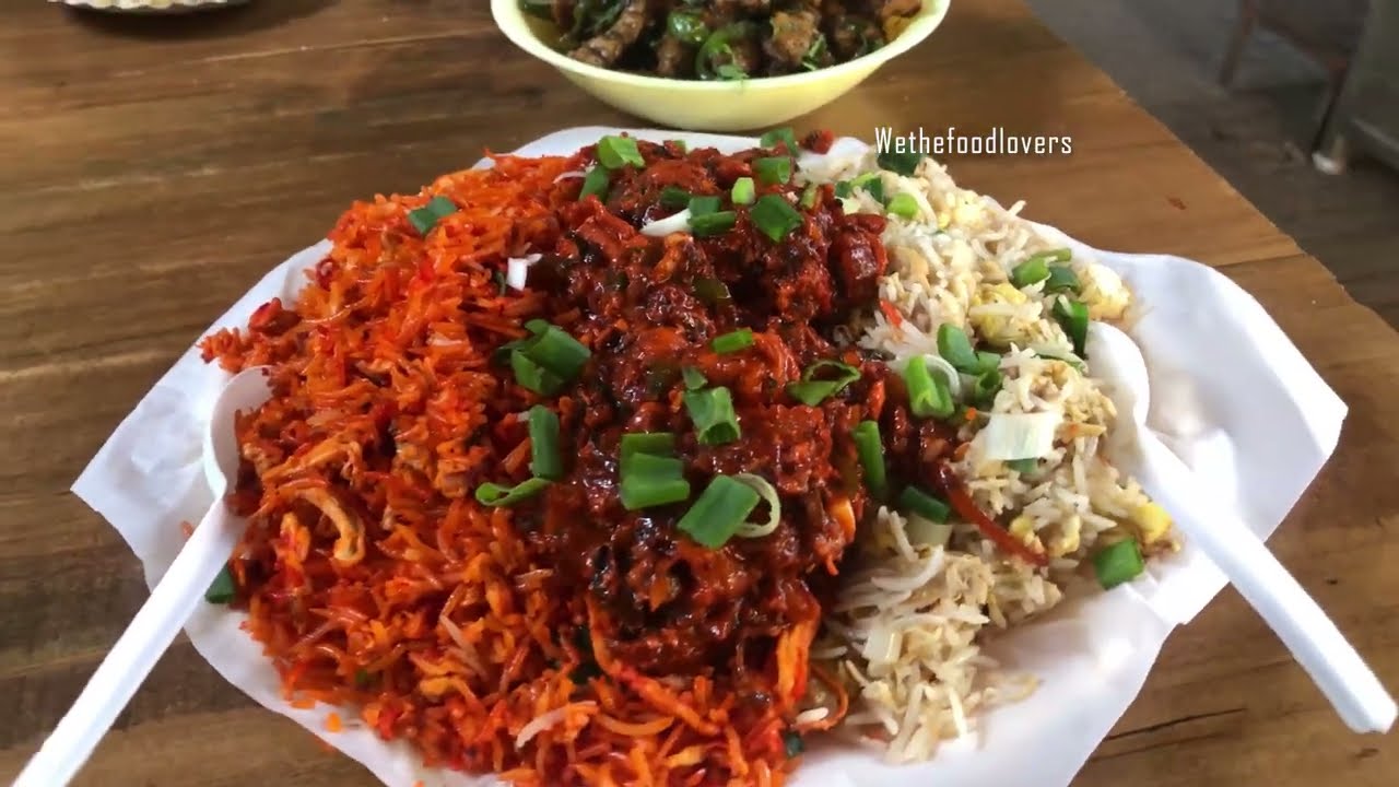 Mumbai's most unique Chichen Chopper Rice | Desi Chinese on Mumbai Street | Mumbai Khaugali |