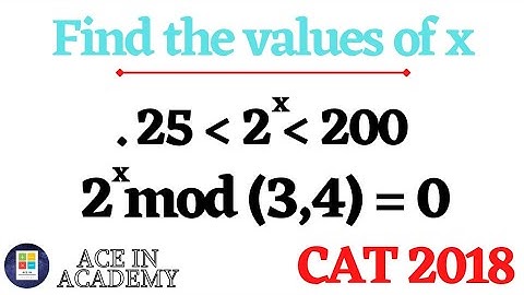 Find the number of integer values of x | CAT 2018 | Quantitative Aptitude