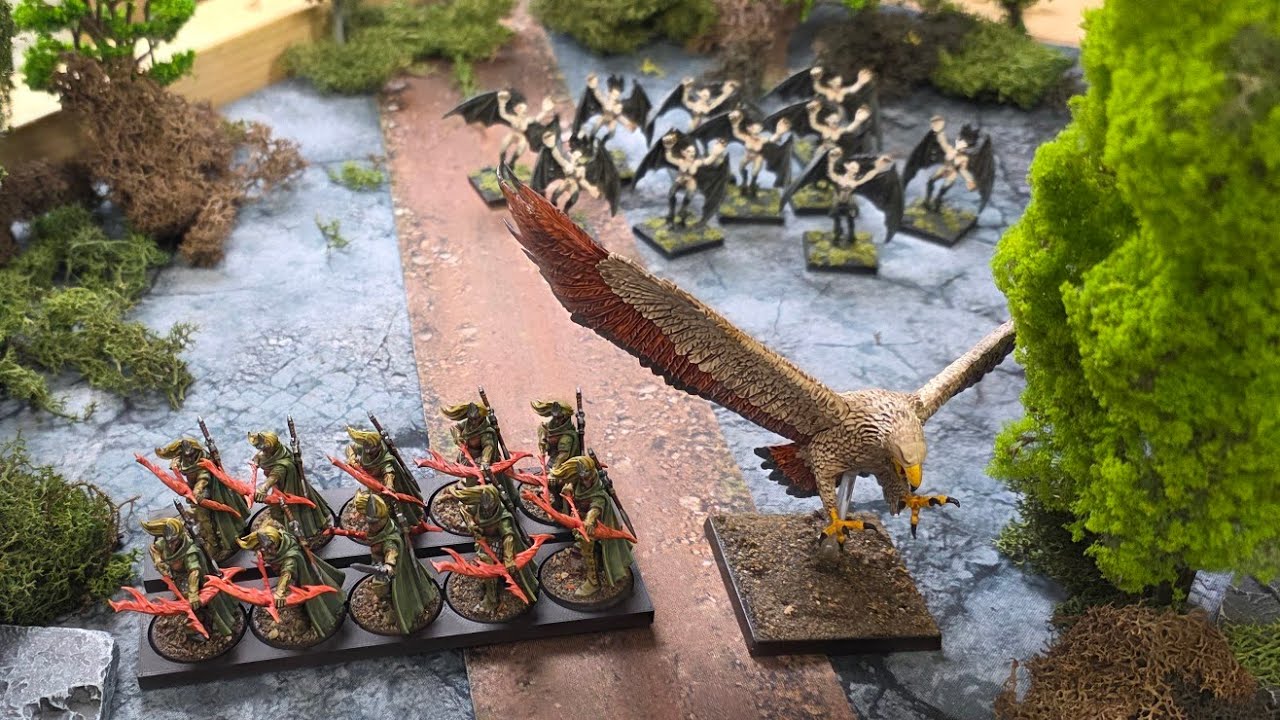 Wood Elf Realms vs Dark Elves a Warhammer Old World Battle Report