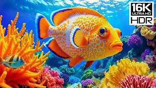 🌊 16K HDR Dolby Vision | Ocean Radiance Sanctuary – Glowing Coral Reefs & Peaceful Sea Life 🐠