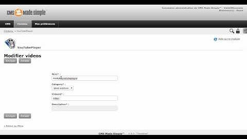 Module YouTubePlayer CMS Made Simple.mpeg