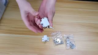 eSynic 2Pcs Sliding Door and Window Lock Sliding Patio Door Catches Set Window Bolt Security Locks