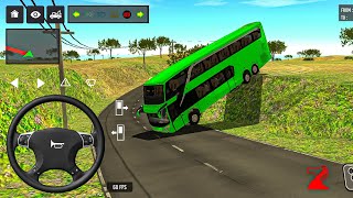 🚨 EURO COACH BUS CRASHED! 😱🚌🔥 | NEW BUS MOD & CRAZY UPDATE | BUS SIMULATOR INDONESIA #BUSSID #bussid screenshot 2