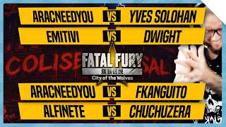 COLISEU DO SAL FATAL FURY COTW - KANG, ARACNEEDYOU, CHUCHU, ALFINETE, EMITIVI, DWIGHT, YVES
