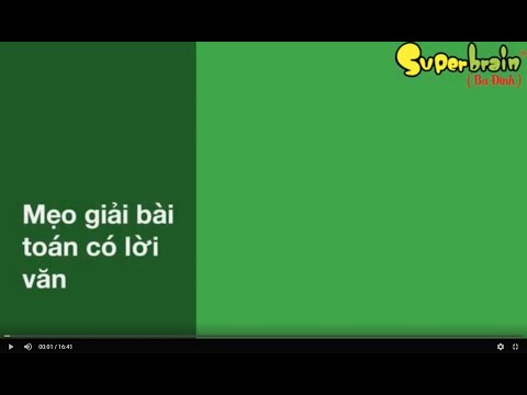 Video: Cách Dạy Trẻ Giải Toán