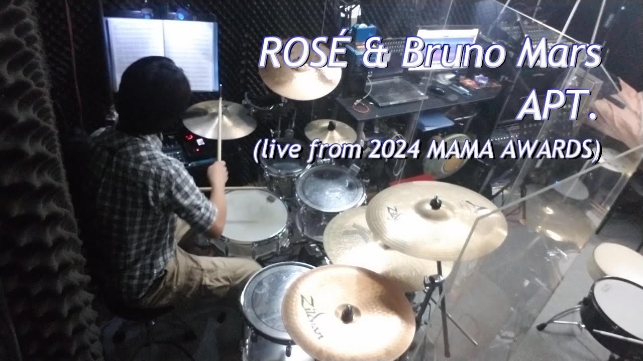 ROSÉ & Bruno Mars - APT. (live from 2024 MAMA AWARDS) (drum cover by Alan Chung)