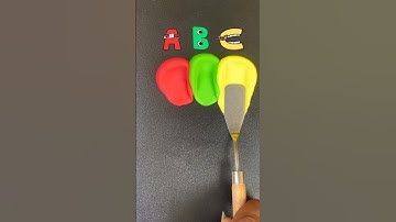 Guess the mixed dough color #colormixing #alphabetlore #satisfying #oddlysatisfying