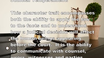 Good Judicial Temperament