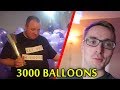 FILLING GARYS HOUSE WITH 3000 BALLOONS WHILE HE WAS IN HOSPITAL!!!!