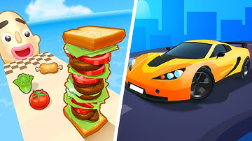 Sandwich Runner Vs Race Master 3D - NEW UPDATE! All Levels Gameplay Android, iOS #171