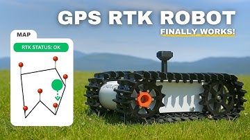 3D Printed Robot With GPS RTK - Waypoint Mission!