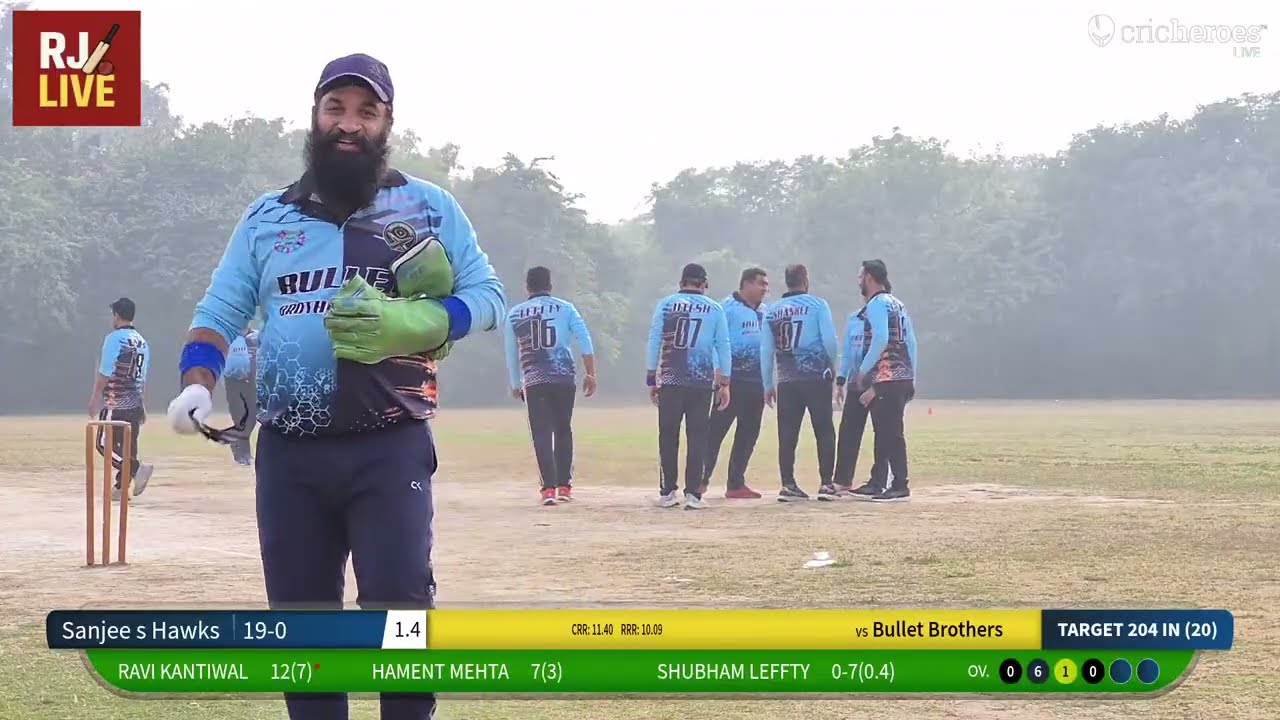 Bullet Brothers vs Sanjee s Hawks live cricket match | F&F Club Cricket Series - 12 live - GJU Cric