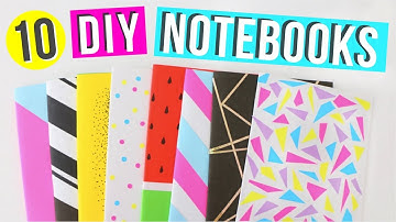 10 Easy DIY Notebooks For Back to school! | Easy DIY School Supplies! | Ellen Kelley