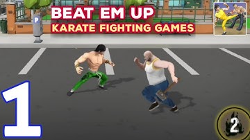 Beat Em Up Karate Fighting Games: Kung Fu Fight - Gameplay Walkthrough Part 1 (Android, iOS)