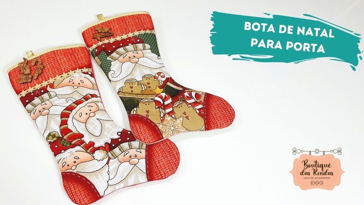 BOTA DE NATAL PARA PORTA :: PAP 15 BOUTIQUE DAS RENDAS