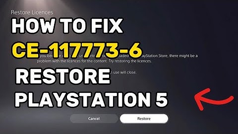 Hoe PS5-fout CE-117773-6 te repareren bij het herstellen van de licentie op PlayStation 5