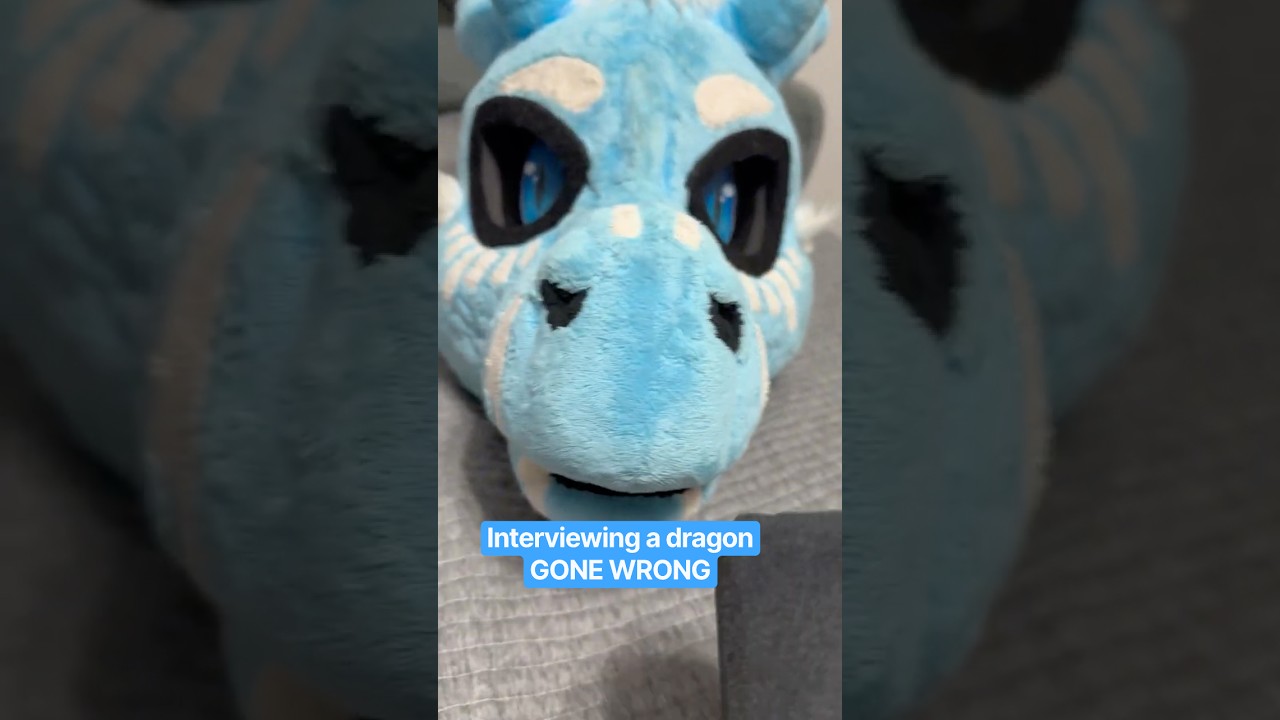 Interviewing a dragon went terribly wrong... #furry #fursuit #fursuiter #dragon #fursuiting⁠