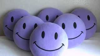 Set 6 Purple Smiley face pillows_online video screenshot 5