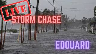 Tropical Storm Edouard Louisiana Texas Landfall Johnson s Bayou Louisiana Live Chase Archive