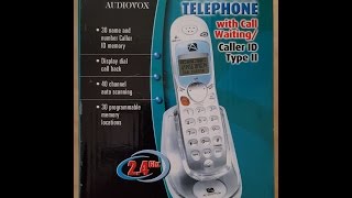 Audiovox Axt2411 2.4 Ghz Cordless Phone System - 2160P 4K Hd