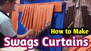 DIY | top curtains swags